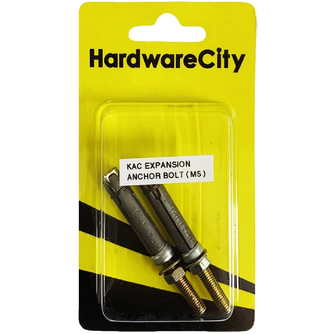 HardwareCity M5 KAC Expansion Anchor Bolt, 2PC/Pack