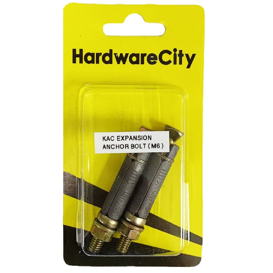 HardwareCity M6 KAC Expansion Anchor Bolt, 2PC/Pack